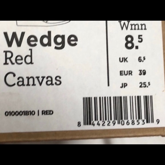 Toms - Classic Red Canvas Wedge Sandal - Picture 6 of 10